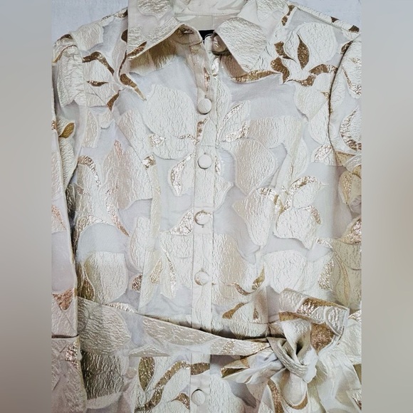 Alex Evenings Long Ball Gown in Ivory Gold Dress - Picture 6 of 7